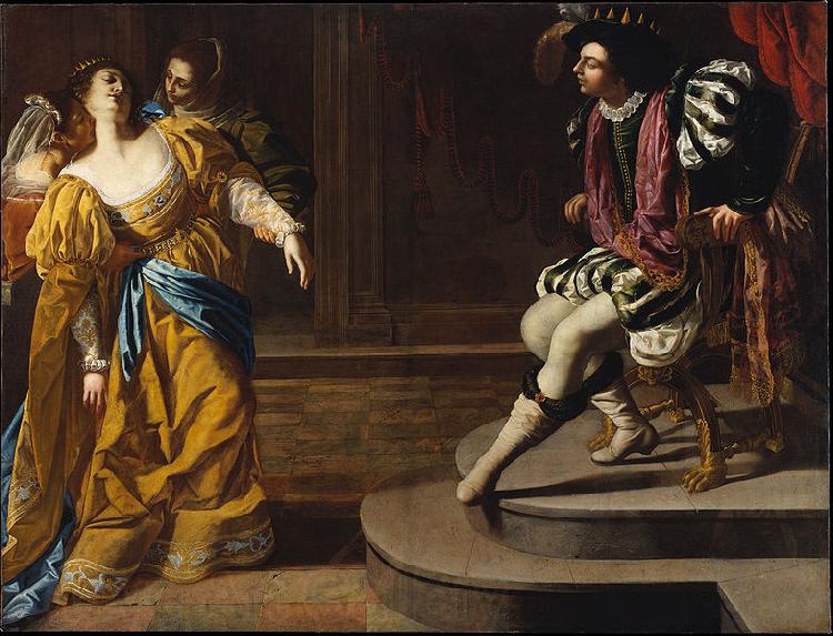 Artemisia gentileschi Esther before Ahasuerus France oil painting art